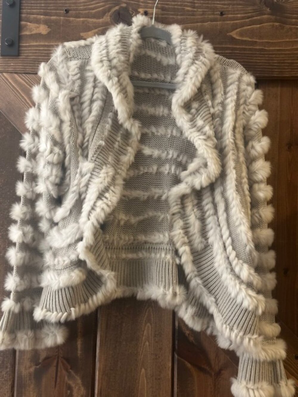 Dismero Made in Italy | Knit Sweater with Fur & Matching Scarf Vtg Sz L - Picture 4 of 14